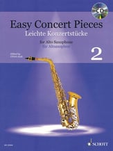 Easy Concert Pieces #2 Alto Sax BK/CD with piano cover